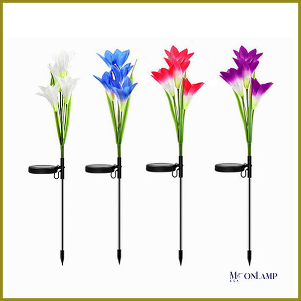 Lily flower lamp garden