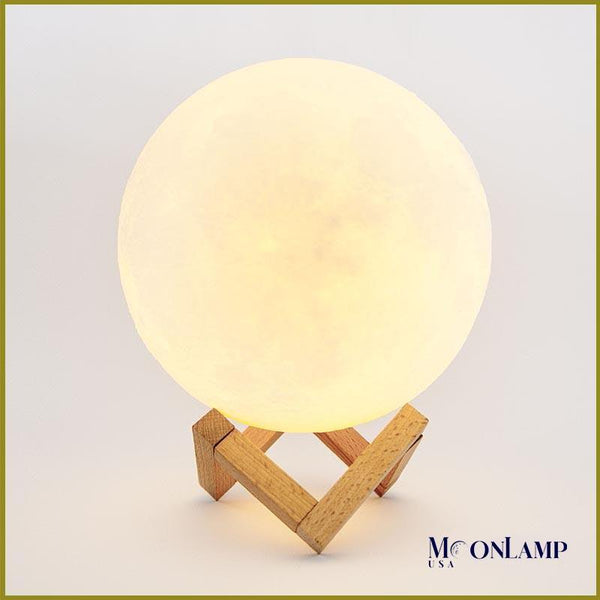 3D Print Moon Lamp 2 colors touch sensor