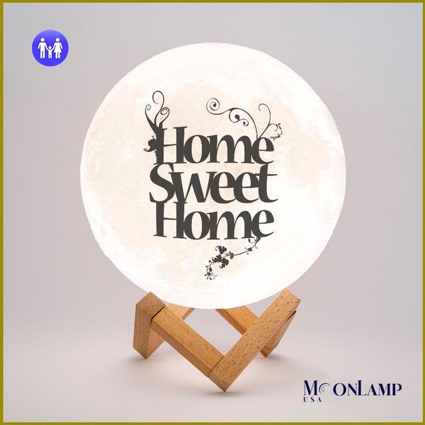 Home lamp - gift idea for personalized moon lamp