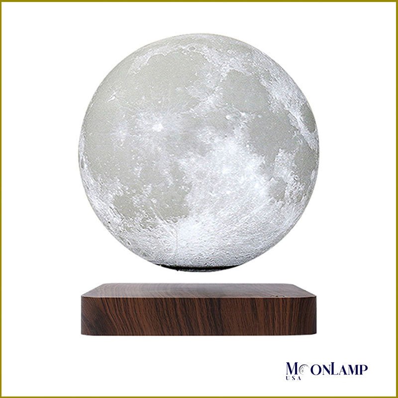 8 inches levitating moon lamp with magnetic base