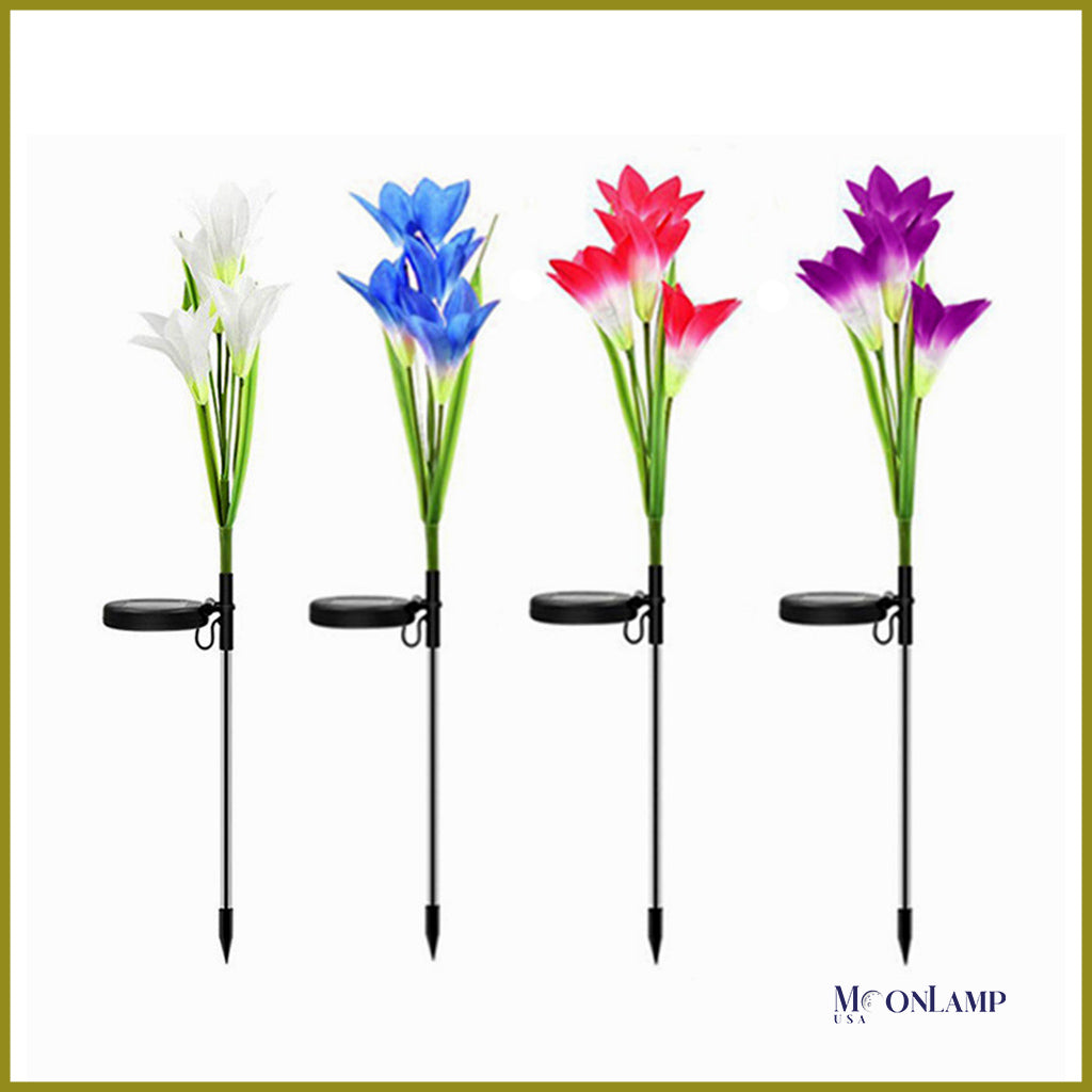 solar powered lily flower lights Lily Flower Lamp [Solar Powered] – Original Moon Lamps