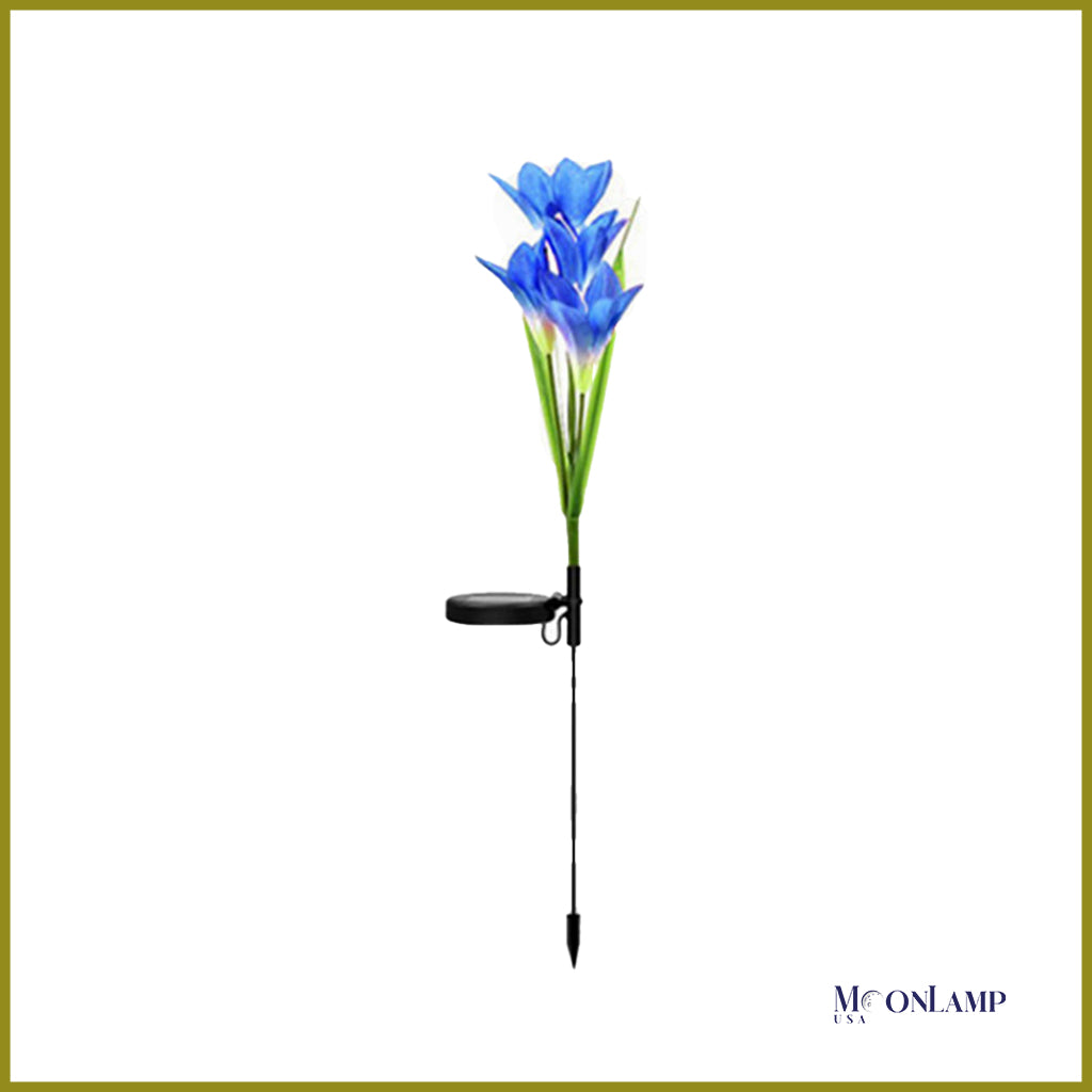 Lily flower outdoor lamp