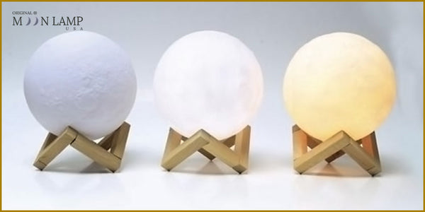 6-inch moon lamps with stands