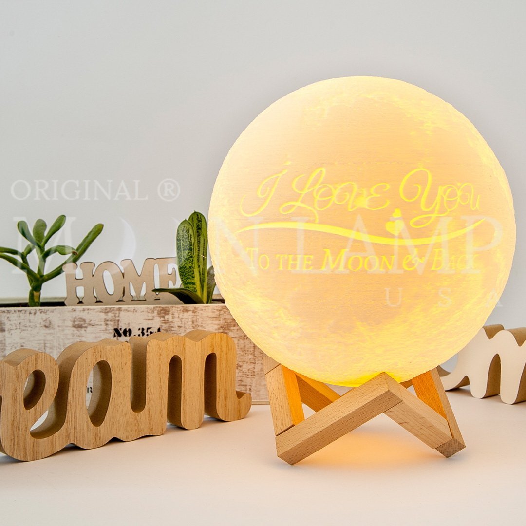 Personalized Moon Lamp 6in