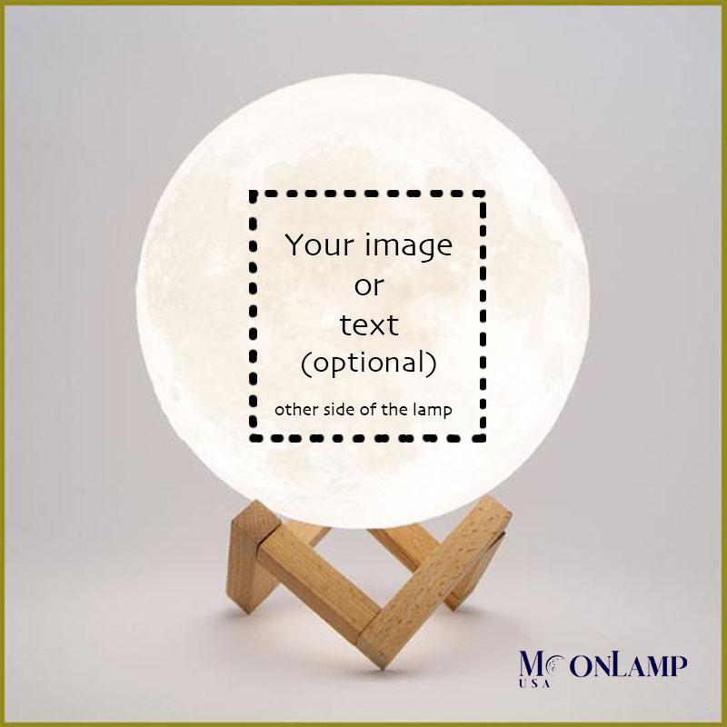 3D Magical Moon Lamp USB Charging LED Night Light ... - Grandado